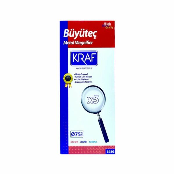 Kraf 375G 75 mm Magnıfyıng Büyüteç