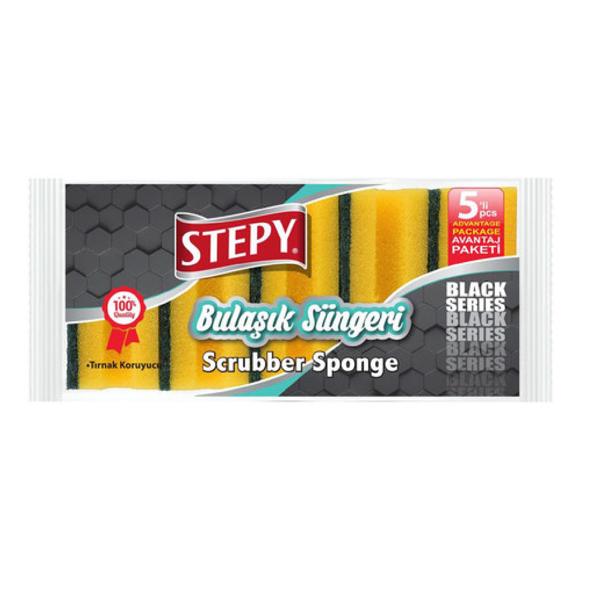 Stepy 5 li Oluklu Sünger