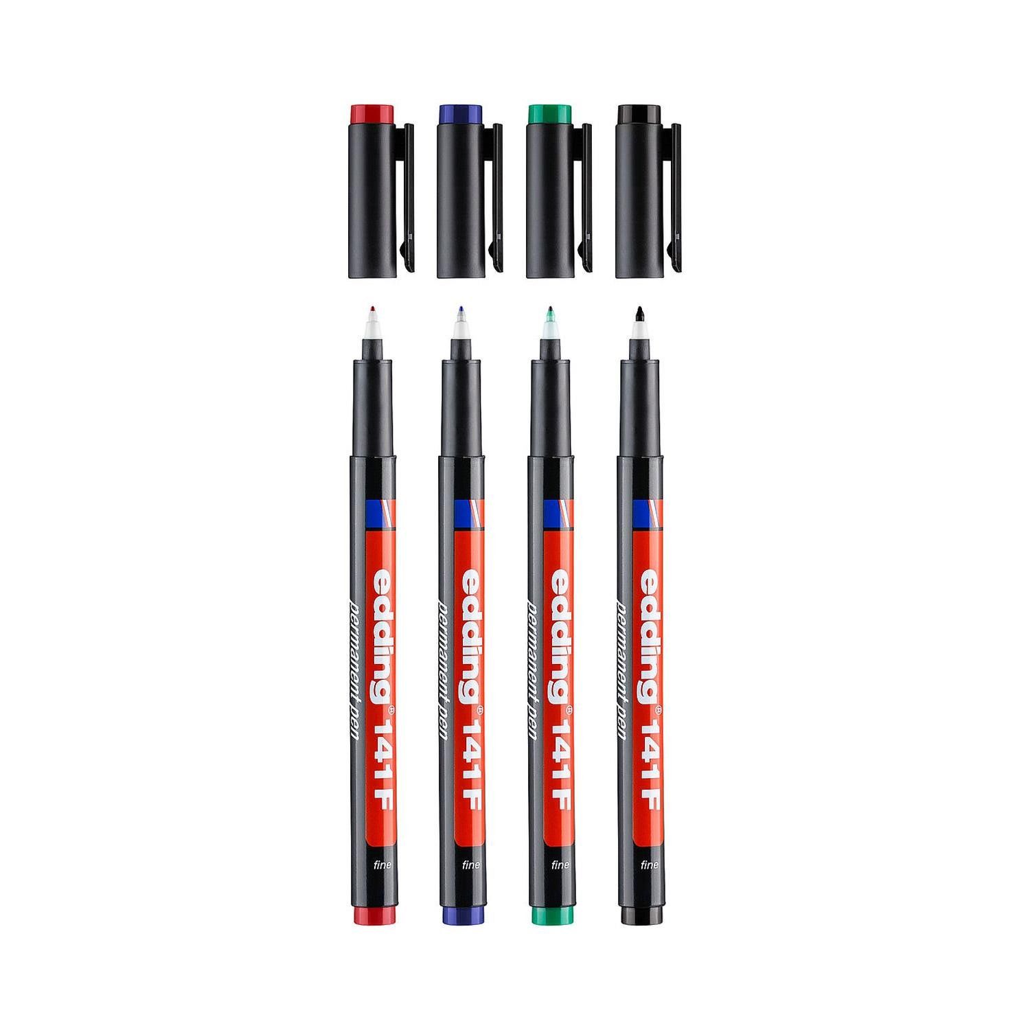 Edding Asetat Kalemi Permanent 141F 4lü Renkli