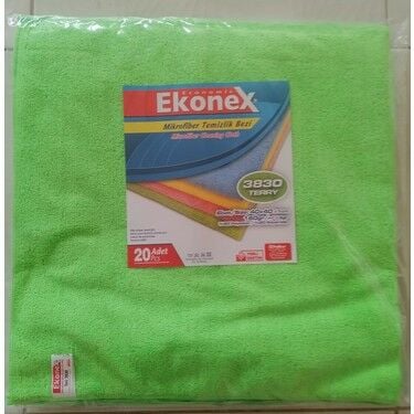 Ekonex Mikrofiber Temizlik Bezi 40x40 Yeşil
