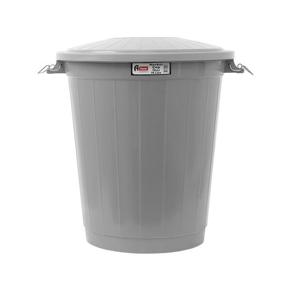Aform 70 lt Gri Çöp Kovası