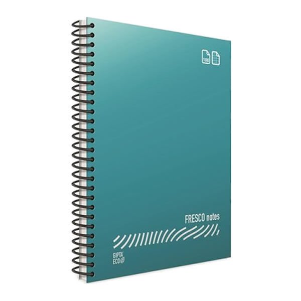 Gıpta Fresco A4 120 Yaprak Çizgili Spiralli Plastik Kapaklı Defter