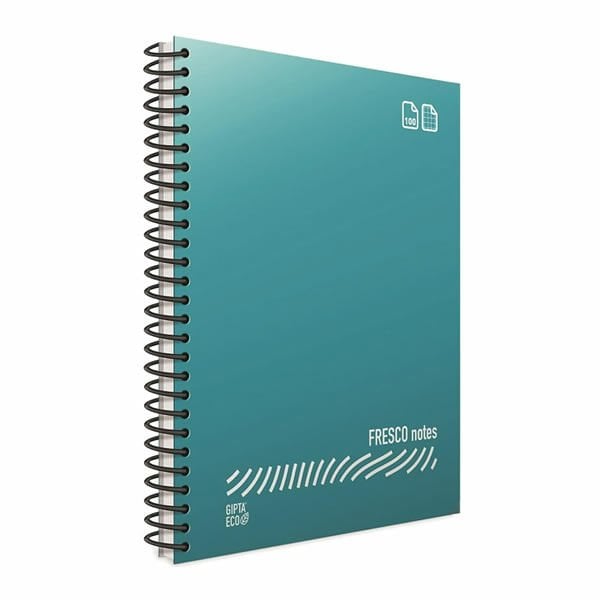 Gıpta Fresco A4 120 Yaprak Kareli Spiralli Plastik Kapak Defter