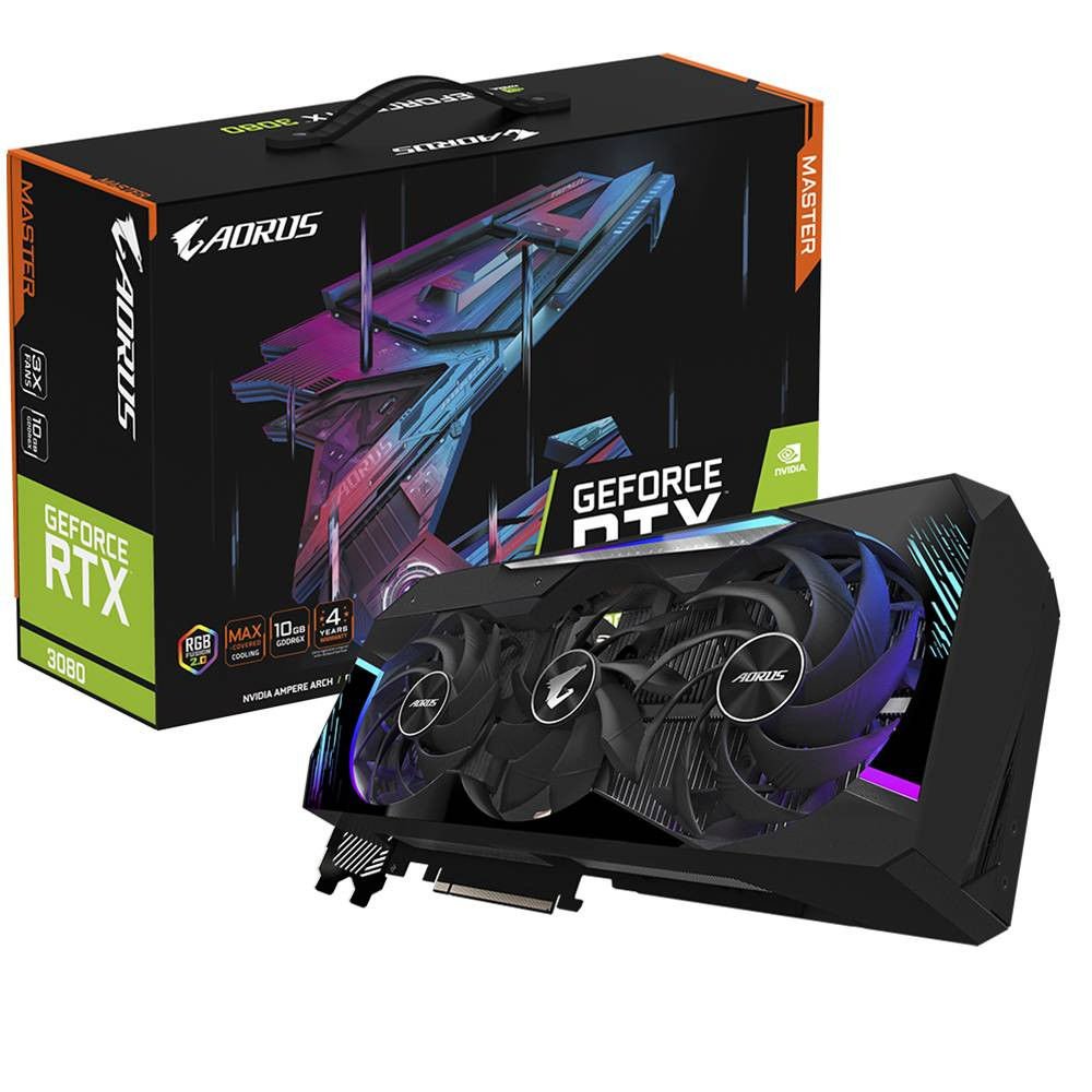 Gigabyte GV-N3080AORUS M-10GD GeForce RTX3080 AORUS MASTER 10GB GDDR6X 320 Bit Ekran Kartı