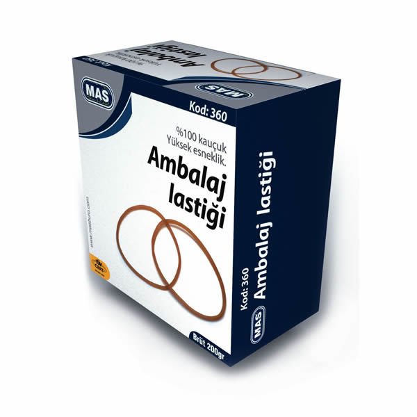 Mas 360 80/50 mm 200 gr %100 Kauçuk Ambalaj Lastiği