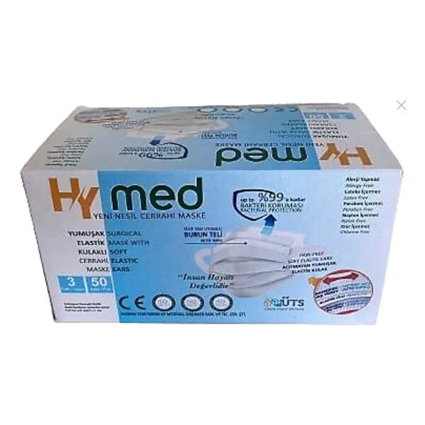 Hymed 50 li Üç Katlı Cerrahi Maske