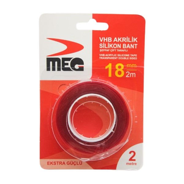 Meg VHB 18 mm Akrilik Silikon Bant