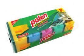 Polen Oluklu Bulaşık Sünger 5Adet