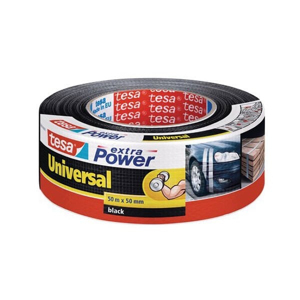 Tesa 50mtX50mm Siyah Extra Power Çok Amaçlı Bant