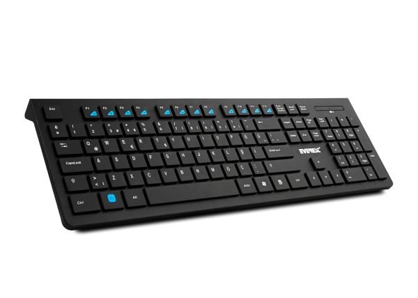 Everest KM-4100 Siyah Q Kablosuz Multimedya 106 Tuşlu Klavye Mouse Set 800 Dpı 3 Buton