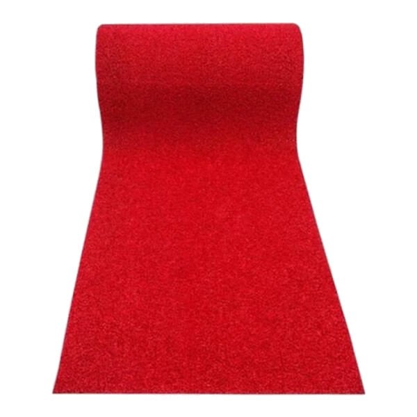 Ofis 60x40 cm Kırmızı Kıvırcık Paspas