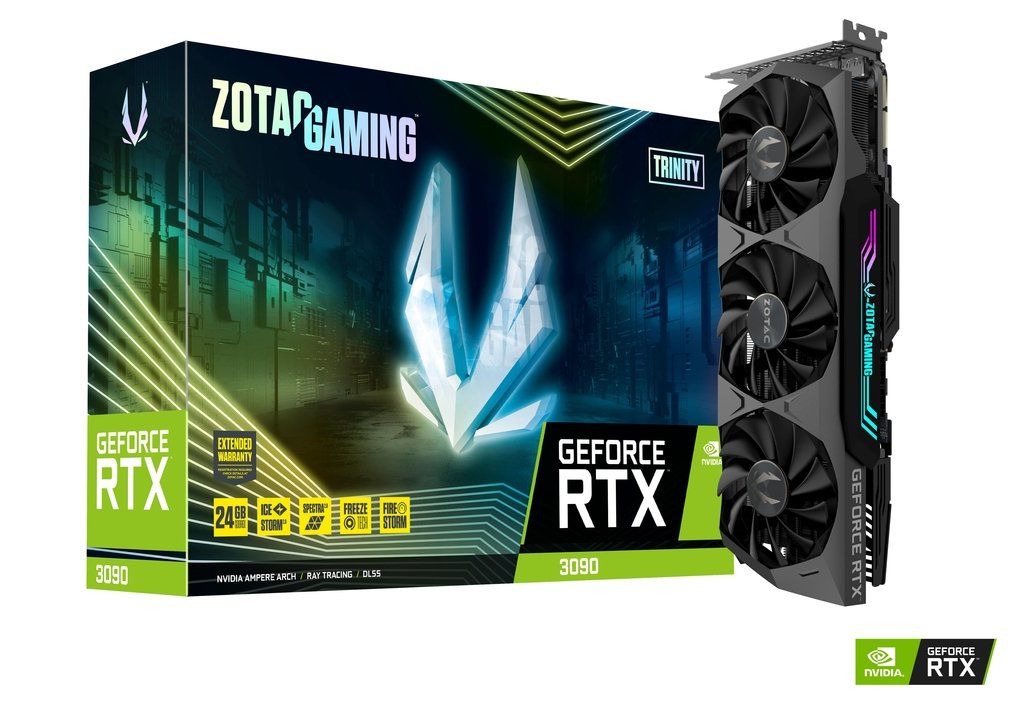 Zotac RTX3090 TRINITY 24GB GDDR6X ZT-A30900D-10P Ekran Kartı