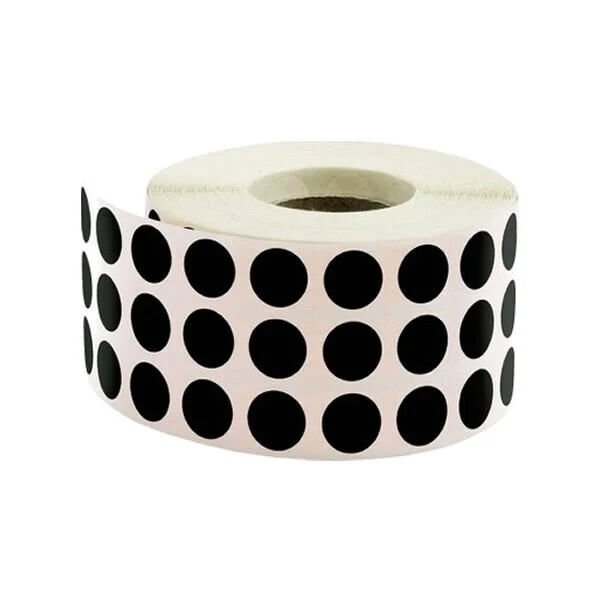 Herboy 10mm Siyah Nokta Etiket 4000li