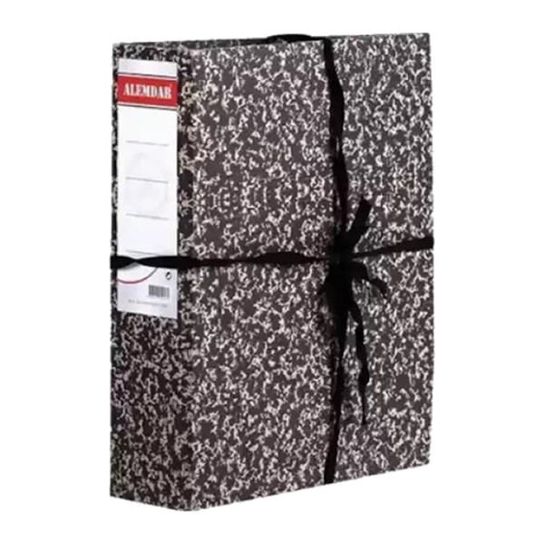 Alemdar Geniş Siyah Karton Bağlı Klasör