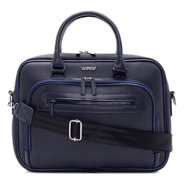 Cambridge Polo Club 50072-004 Lacivert Suni Deri Evrak Çantası