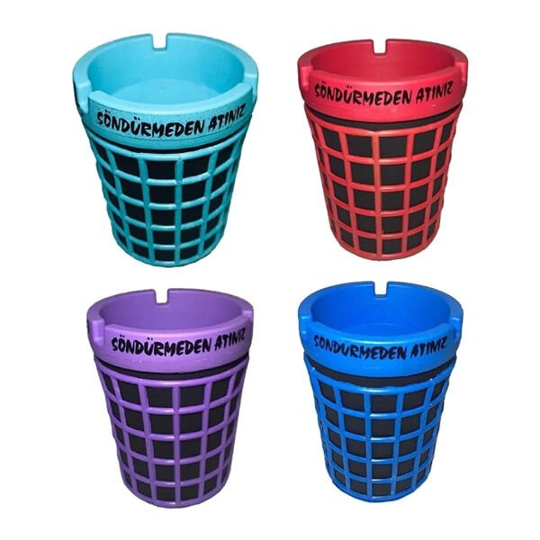 Onton Yuvarlak Neon Renkli Kokusuz Küllük