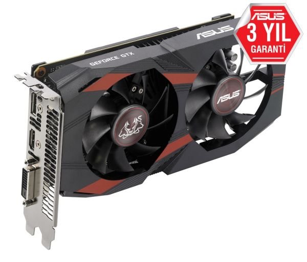 Asus Nvidia Geforce GTX 1050 Ti 4GB DDR5(DX12) PCI-E 3.0 Ekran Kartı  (CERBERUS-GTX1050TI-A4G)