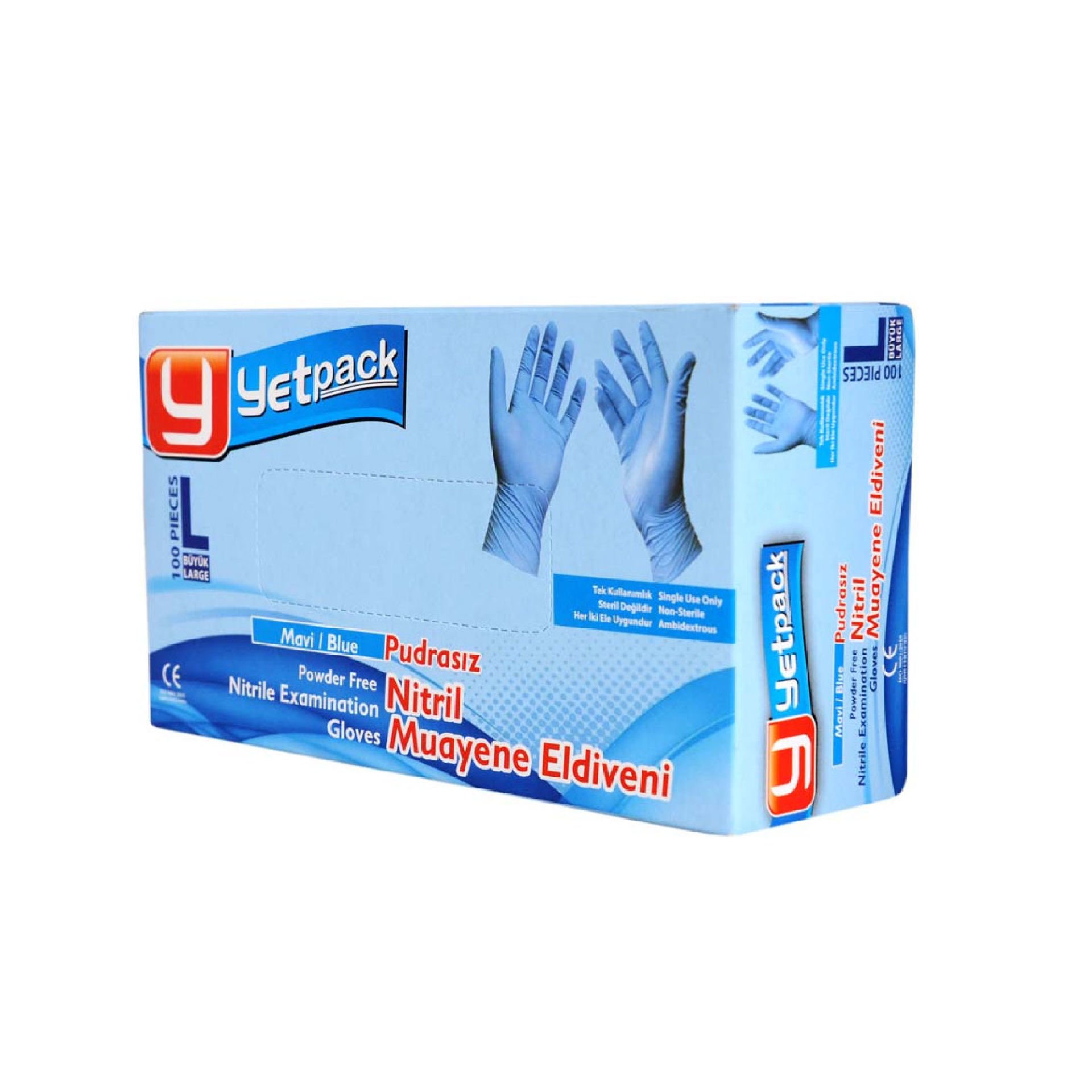 Yetpack 100 lü L Vinil Muayene Eldiveni