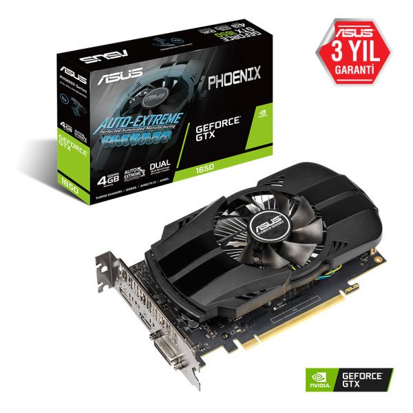 Asus Ph-Gtx1650-O4G Gtx 1650 Oc 4Gb Gddr5 128Bit 1 Ekran Kartı