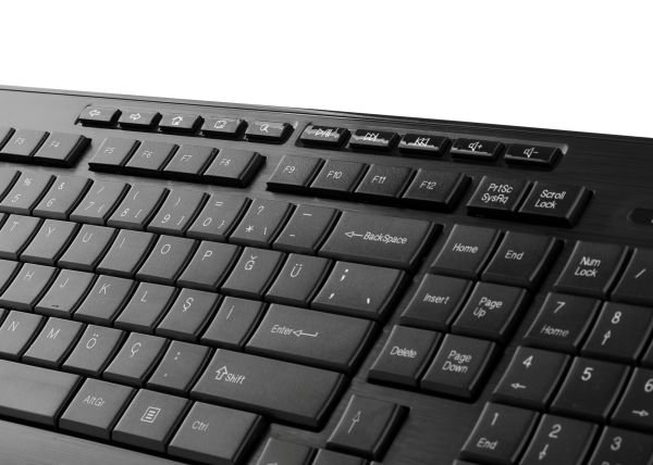 Everest DLK-3100U Siyah Q Usb Multimedya Kablolu Klavye 105 Tuşlu