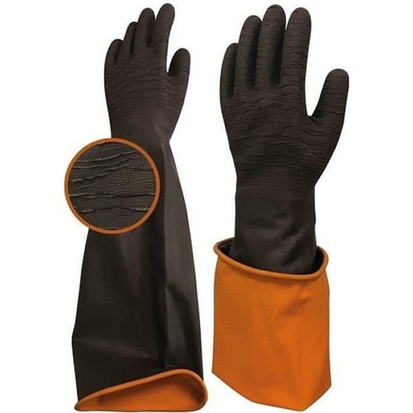 Beybi H2 45EXT No:11 Korun Tırtıklı Uzun Siyah Eldiven