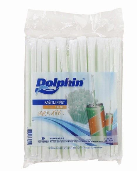 Dolphin 100 lü Kağıtlı Pipet