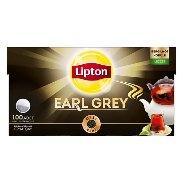 Lipton 100 lü 3,2 gr Earlgrey Demlik Poşet Çay