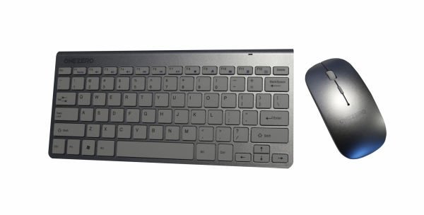 Onezero No:105 Silver Wireless Bluetooth Klavye + Mouse Set Slim (ingilizce)(10mt)
