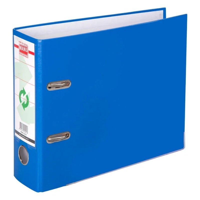 Manu Telgraf Klasör Geniş Mavi 2037