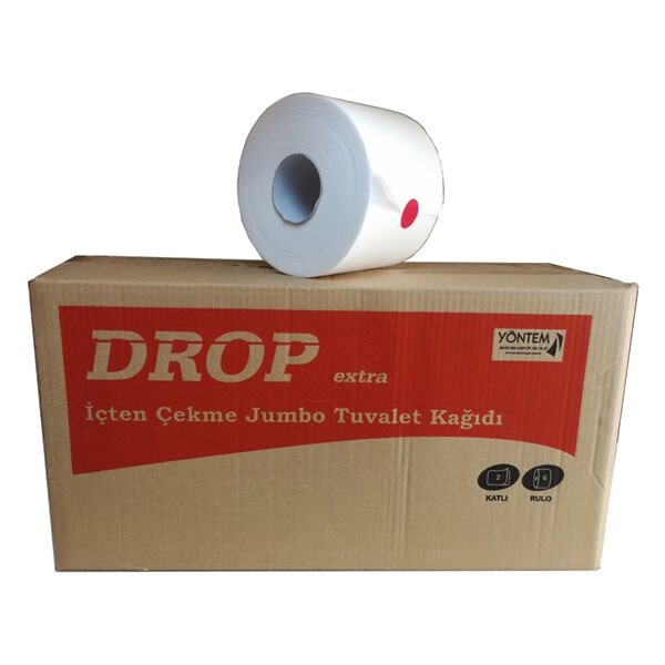 Drop İçten Çekme Jumbo 2 Katlı Tuvalet Kağıdı 6lı