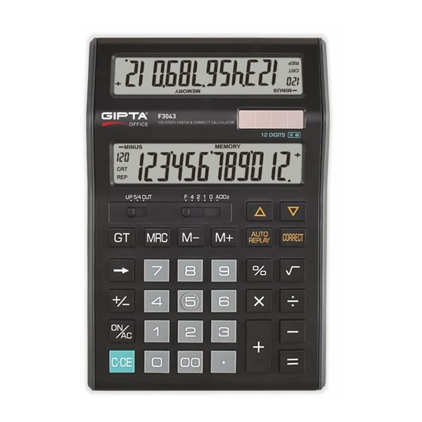Gıpta F3043 12 Haneli Masaüstü Digit Hesap Makinesi