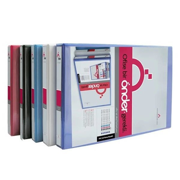 Önder 2023-5-3 A3 5cm 2li Beyaz Yatay Sunum Klasör