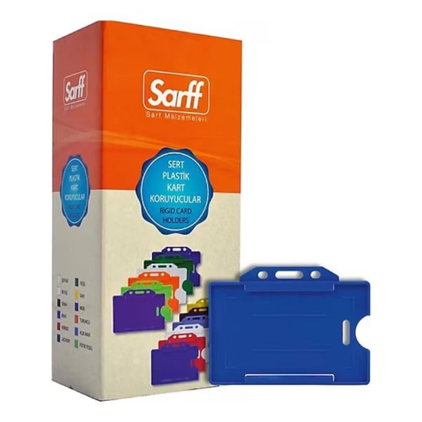 Sarff Mavi Sert Kart Kabı - 50adet
