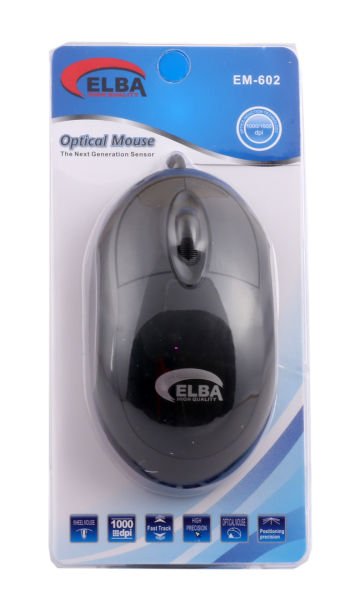 Elba EM-601 Siyah Usb Kablolu Optik Mouse 800 Dpı 3 Buton