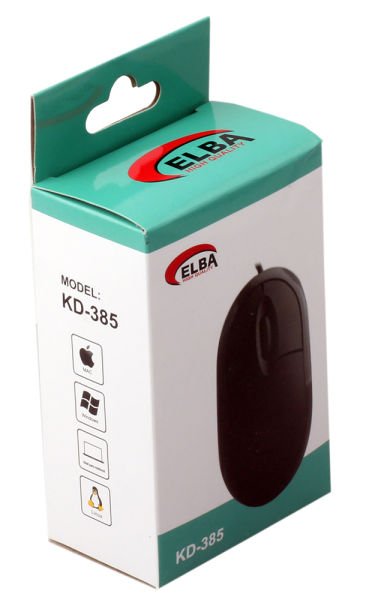 Elba KD-385 Siyah Usb Kablolu Optik Mouse 800 Dpı