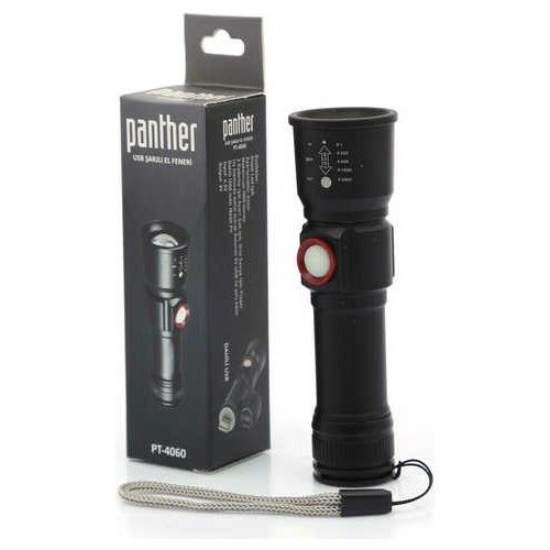 Panther PT-4060 Usb Şarjlı El Feneri