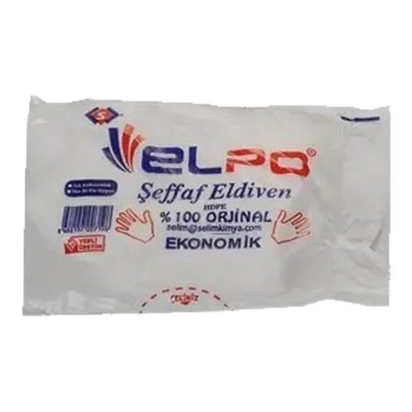 Elpo 100 lü Şeffaf Eldiven