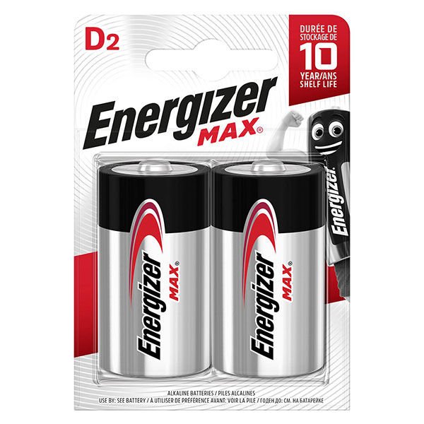Energizer Max Alkaline D Bp2 Pil