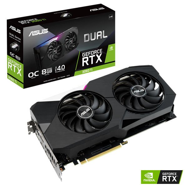 Asus GeForce RTX3060Ti Dual V2 O8G 8GB GDDR6 256 Bit DUAL-RTX3060TI-O8G-V2 Ekran Kartı
