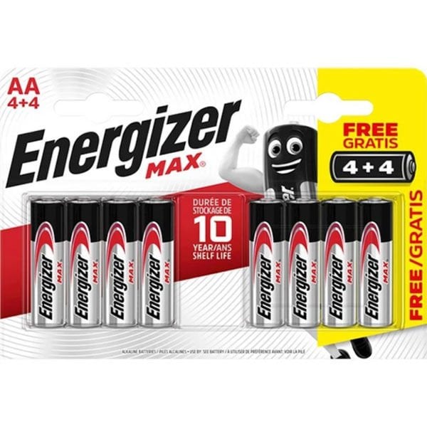 Energizer Max Alkaline Aa Kalem Pil 4+4 Aa-Lr6