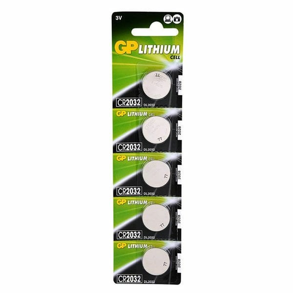 GP CR2032-C5 3V Lityum Düğme Pil 5'li Paket