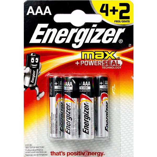 Energizer Aaa Multipack İnce Alkaline 1.5V Pil 4+2 Adet