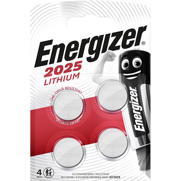 Energizer Lithium Cr2025 Bp2 3V Pil 2'Li