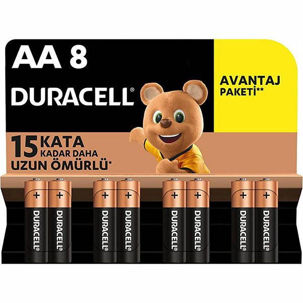 Duracell AA Kalın Kalem Pil 8li
