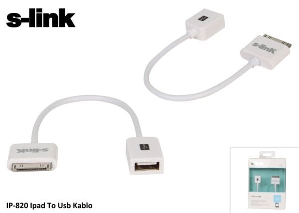 S-link IP-820 Ipad To Usb Dişi Kablo