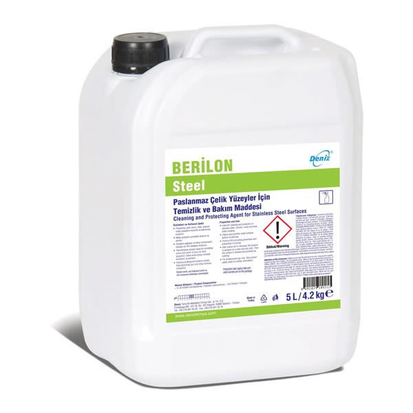Berilon 500 ml Steel Paslanmaz Çelik Yüzeyler İçin Temizlik ve Bakım Maddesi