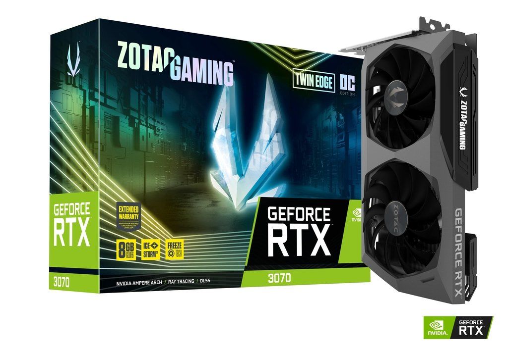 Zotac RTX3070 TWIN EDGE OC 8GB ZT-A30700H-10P Ekran Kartı