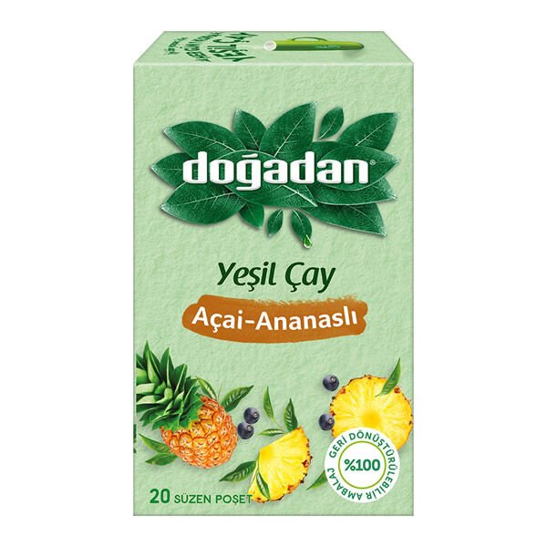 Doğadan 20 li 2 gr Sade Yeşil Çay