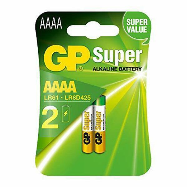 GP AAAA 25A Alkalin İncenin İncesi Pil 2'li Paket GP25A-U2