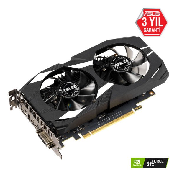Asus Dual GeForce GTX1650 OC 4GB 128Bit GDDR5 (DX12) PCI-E 3.0 (DUAL-GTX1650-O4G) Ekran Kartı